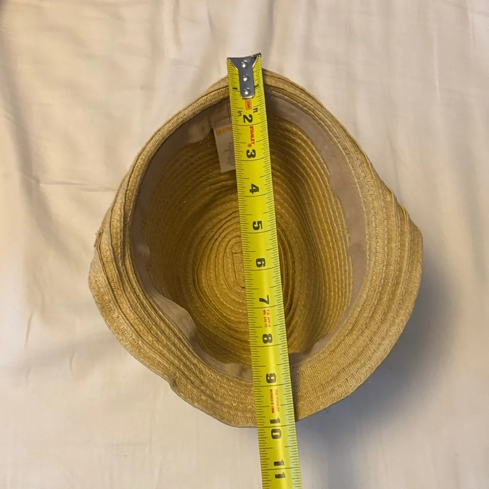 Gymboree Tan Straw Hat with Colorful Band